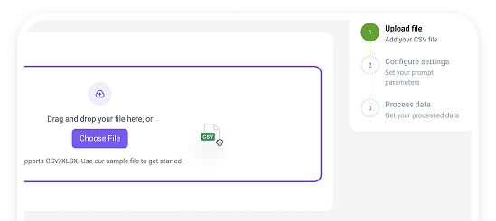 Upload CSV